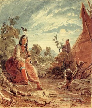 Seth Eastman xx Indians in Camp Oil Paintings